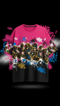 Oversized Tee With Neon Tag